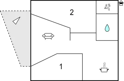 a block diagram of a flowchart with two arrows at Pet Friendly Apartment In Hemsedal in Hemsedal