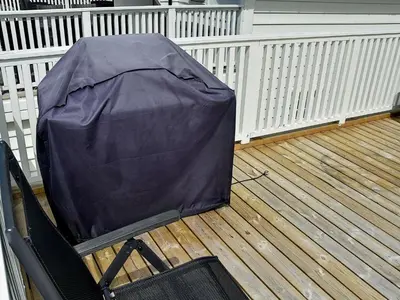 a chair with a purple cover on a deck at 8 person holiday home in Urangsvåg-By Traum in Ervik