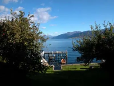 a view of a large body of water at Midtnes Hotel in Balestrand