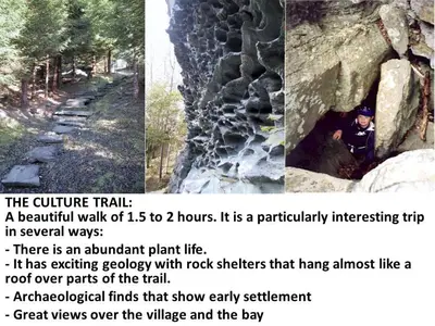 a collage of two pictures of a rock formation at Apartment in Herand, Hardanger in Herand