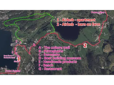 a map of the amazonazonazon rainforest at Apartment in Herand, Hardanger in Herand