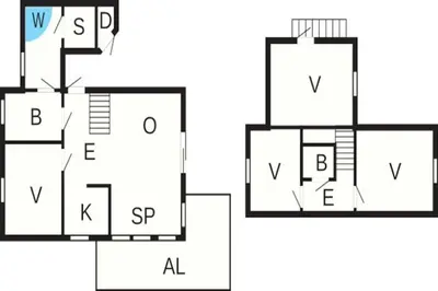 a schematic diagram of the experimental setups at 6 person holiday home in Leikanger in Leikanger