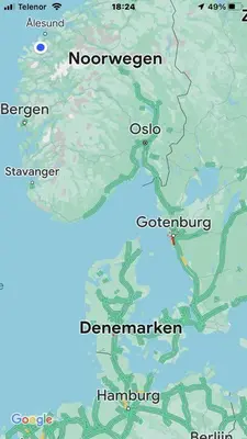 a map of theregion of theregion of a river at Cosy chalet, 100m2 with fjordview! in Lauvstad