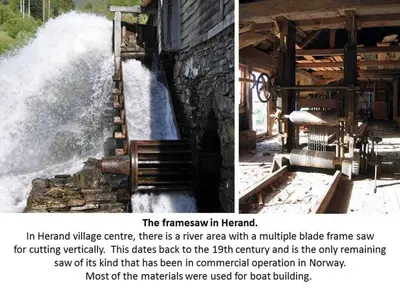 a picture of a water fall in a river at Siloen - cosy apartment in Herand in Herand