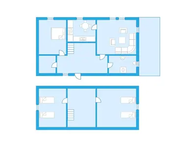 a floor plan of a house at Holiday Home Johans Maria stova by Interhome in Arnefjord