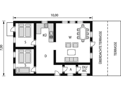 a floor plan of a house at Holiday Home Nanna by Interhome in Hyllestad