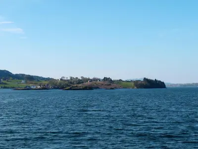 an island in the middle of a large body of water at Apartment Gurevika by Interhome in Nordhuglo
