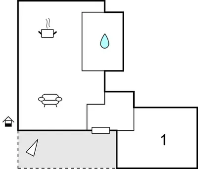 a block diagram of a block diagram of a flowchart at 1 Bedroom Lovely Apartment In Svortevik in Svortevik