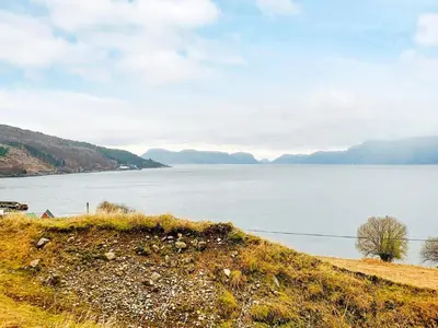 a view of a large body of water at 10 person holiday home in Brekke in Brekke