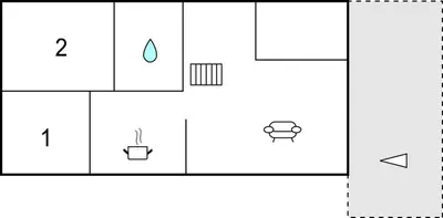 a diagram of the process of converting a water meter into a diagram at Stunning Home In Os With Kitchen in Oma
