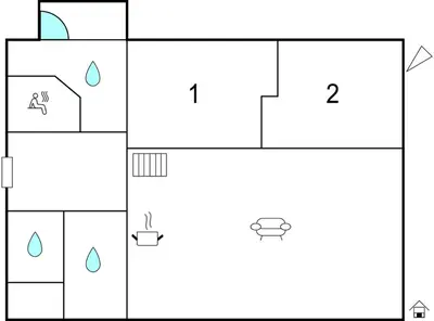 a block diagram of a house with four different diagrams at Holiday Home Gålå Peer Gyntlia in Gålå