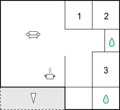 a diagram of a periodic table with a diagram of a cup of water at Sundflathytta in Nesland