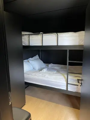 a couple of bunk beds in a room at Sogndal Fjordpanorama in Sogndal