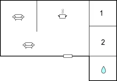 a diagram of the reaction of a water molecule and a droplet at 2 Bedroom Beautiful Home In Gol in Gol