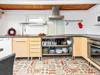 a kitchen with a sink and a counter at 6 person holiday home in MIDSUND-By Traum in Aukra