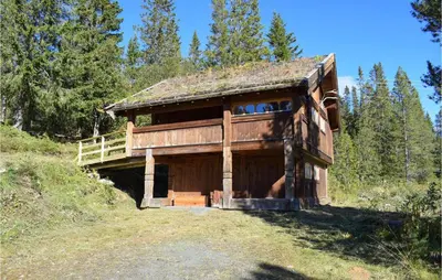 a wooden cabin on the side of a hill at Stallen 2 in Rauland