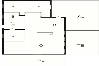 a block diagram of a house at 4 person holiday home in Svelgen-By Traum in Sørgulen