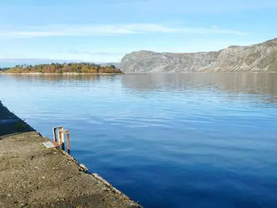 a view of a large body of water at 12 person holiday home in Selje-By Traum in Selje