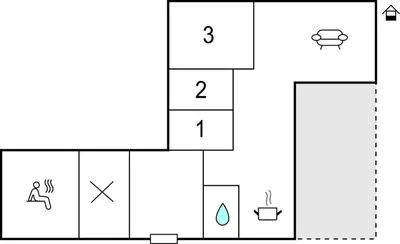 a block diagram of a block diagram of a block diagram at Nice Home In Sjusjoen in Sjusjøen