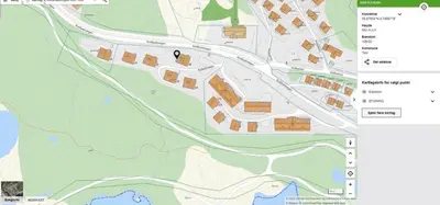 a map of the approximate location of a campus at SKI INN/OUT - 4-room apartment w/3 bedroom in Gaustablikk